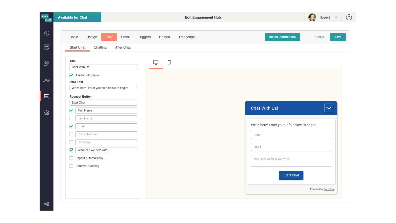Pure Chat for Shopify