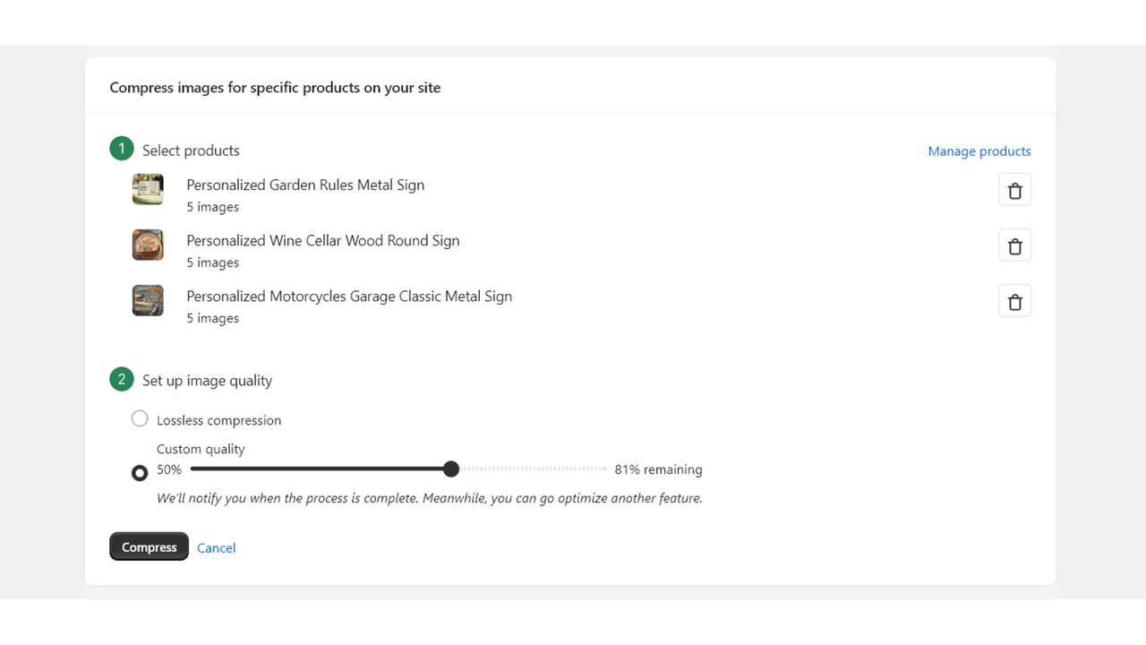 Easy step-by-step instruction to optimize image