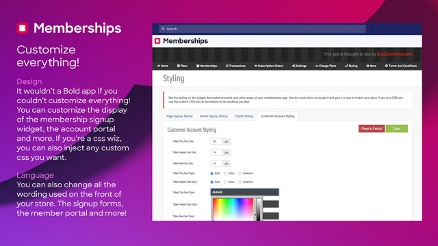Shopify Membership Plan App with Members Only design control