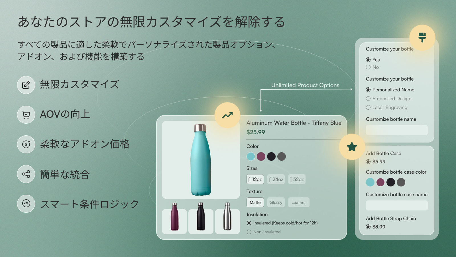 SC 商品オプション – ストアの無限カスタマイズ