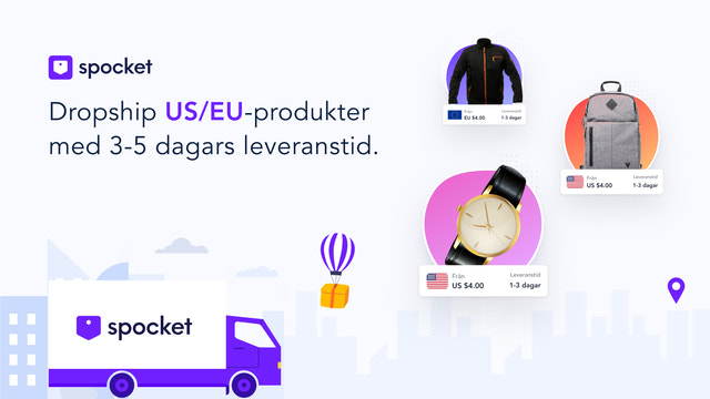 Dropshipping av snabbleveransprodukter med grossistpriser