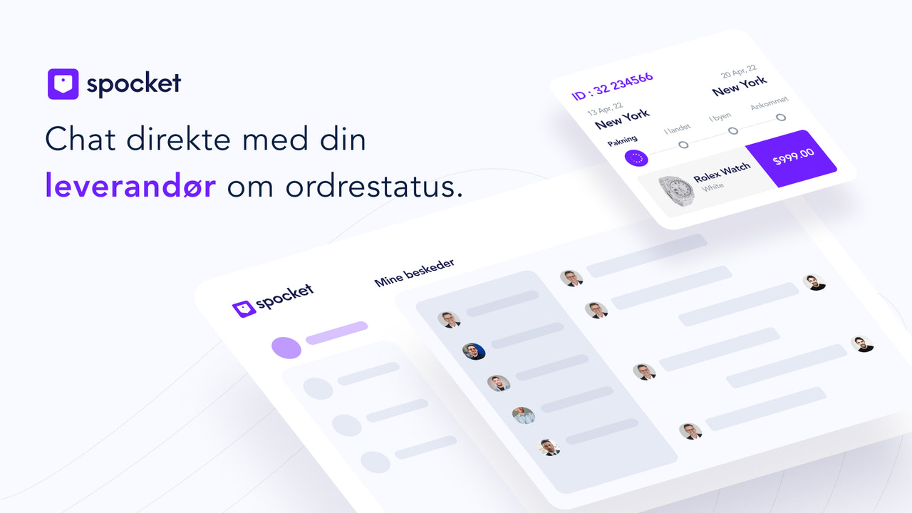 Chat direkte med leverandører for ordrestatus