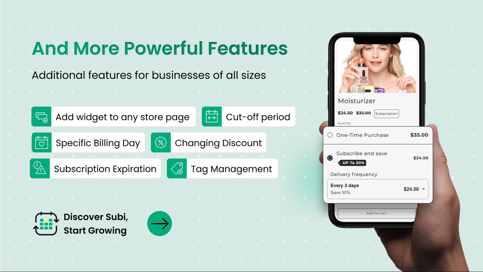 Subi subscriptions app