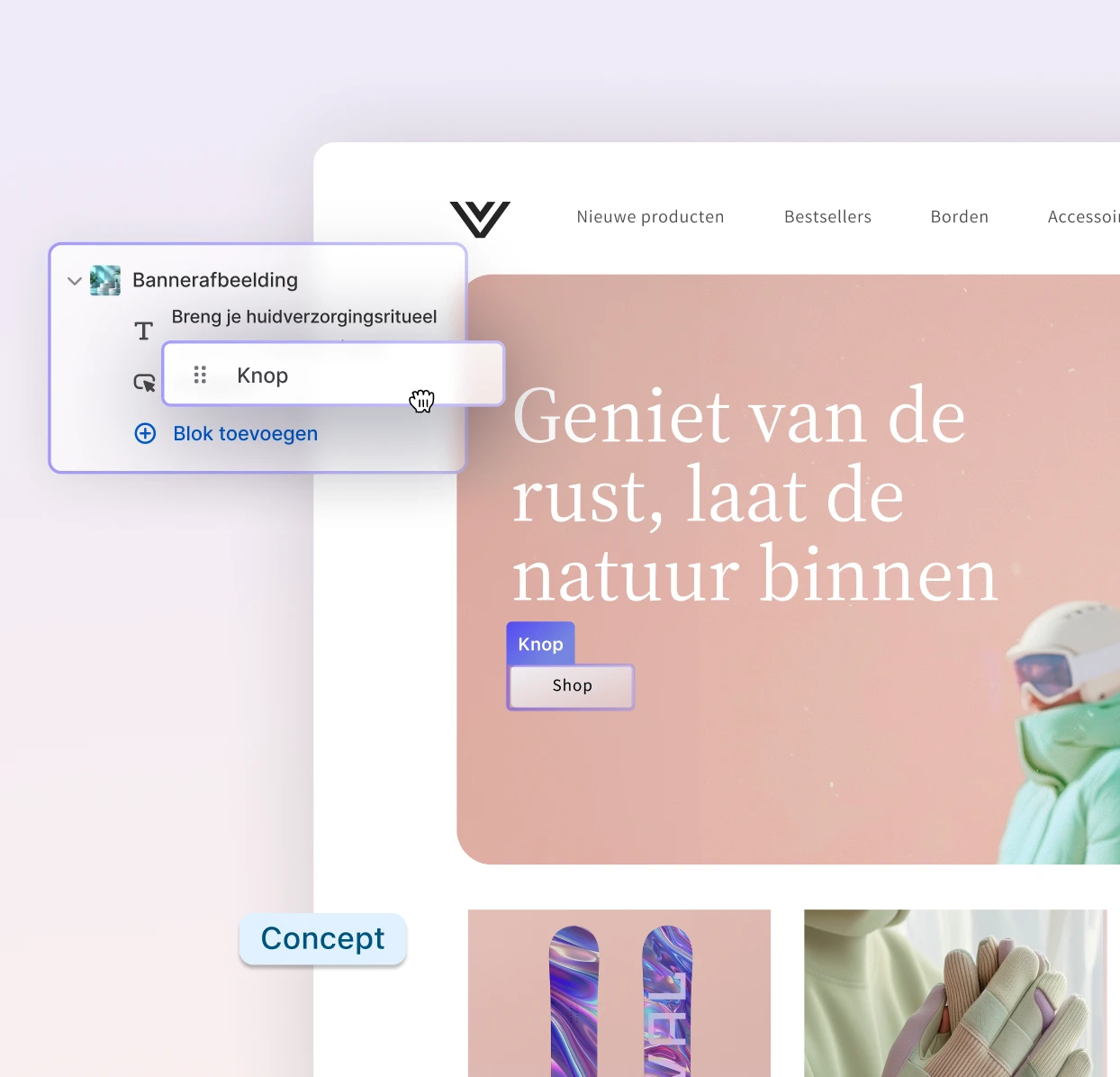 Websitebouwer UI