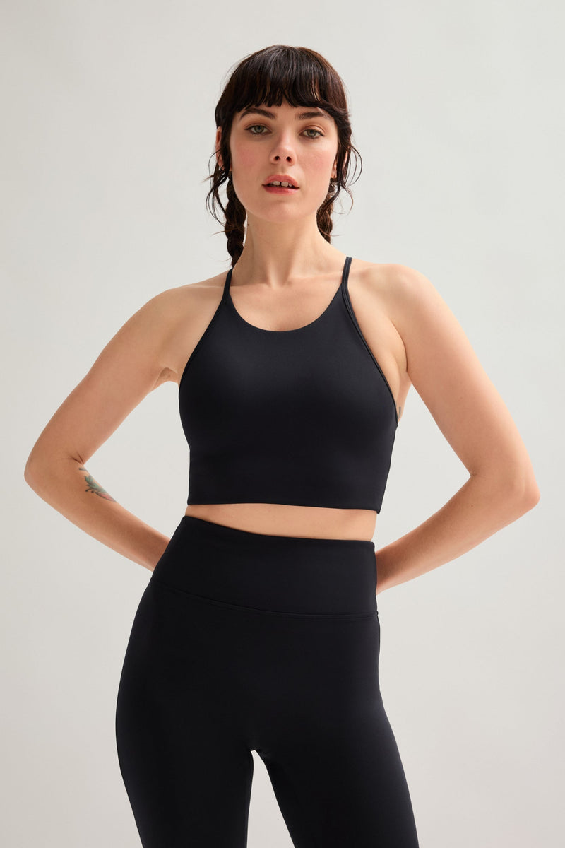 Black Colette Halter Bra