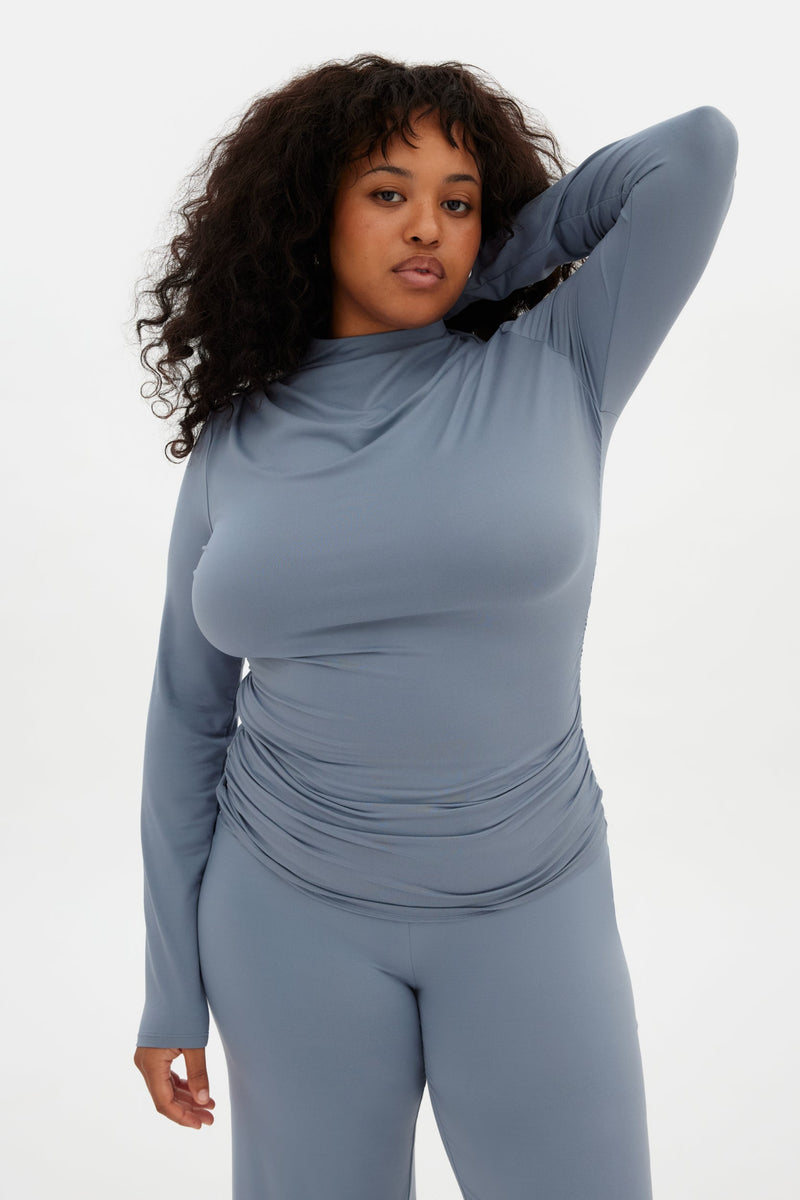 Ocean Taylor Gathered Top