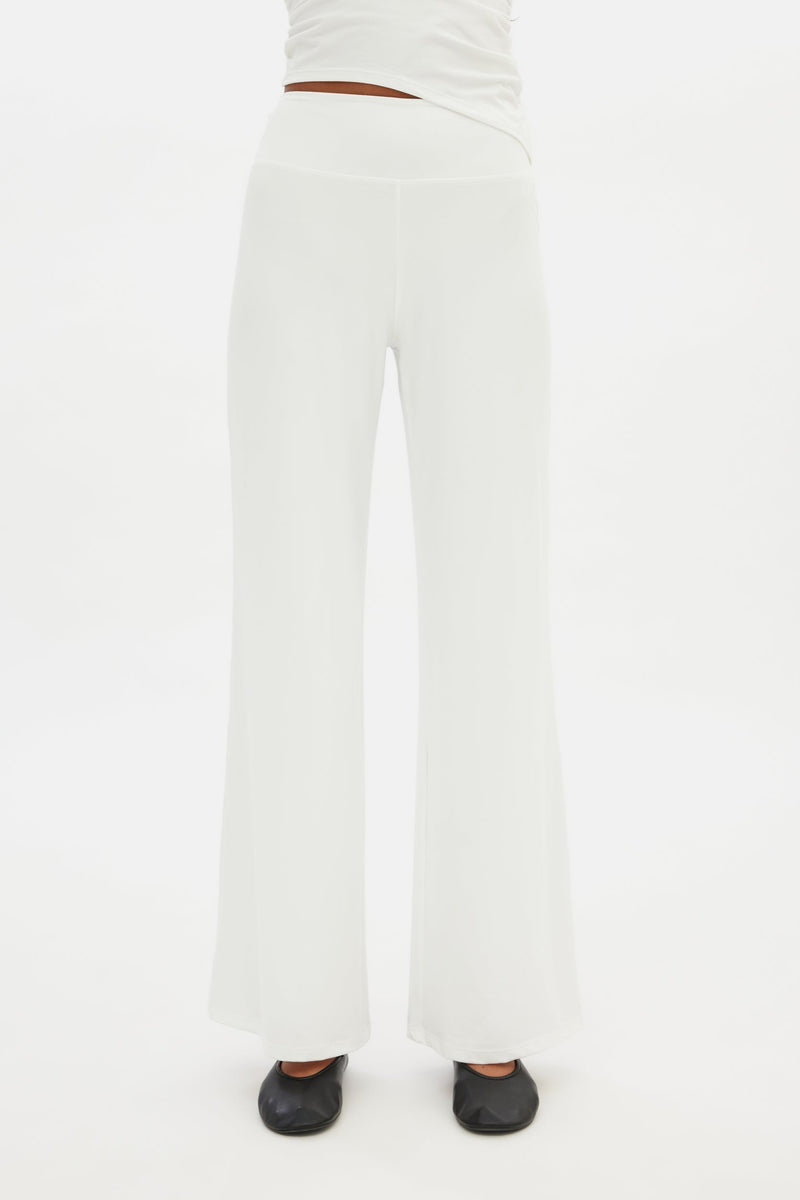 White JerseyLounge Straight Leg Pant
