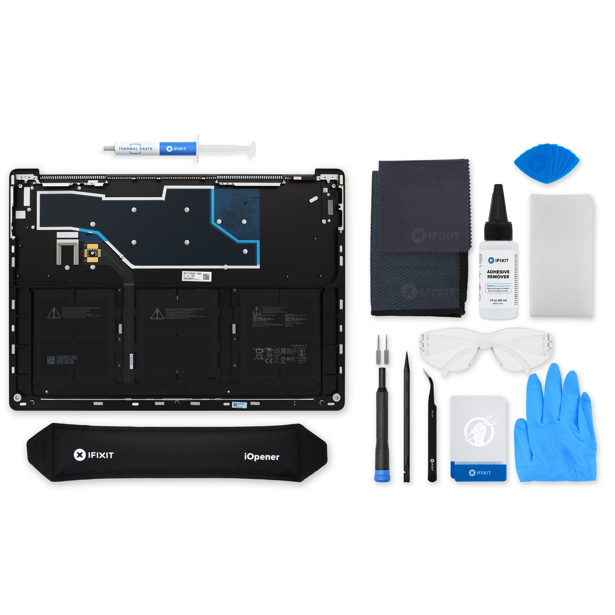 Surface Laptop 5 15" Lower Case and Battery Assembly - Genuine Fix Kit Black