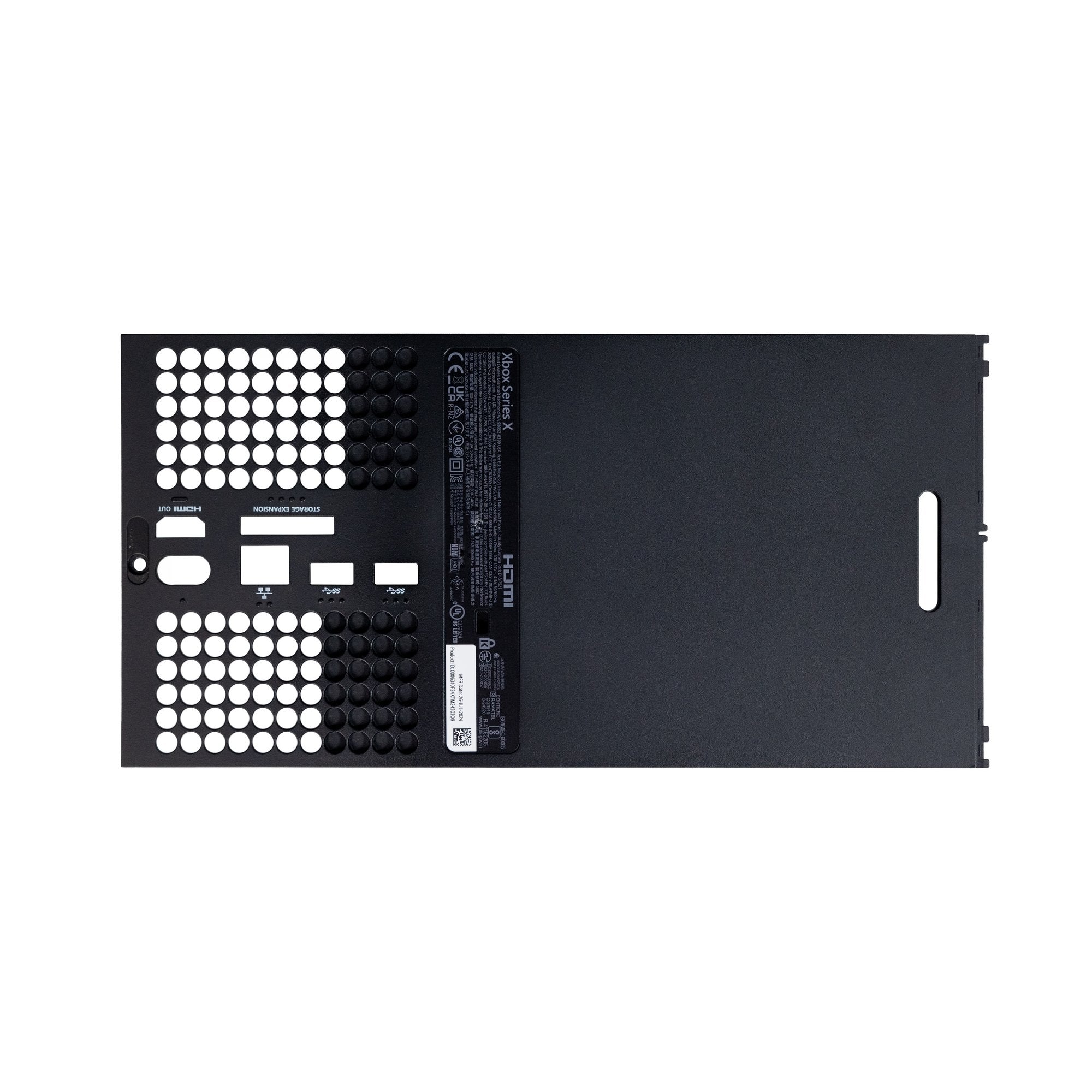 Microsoft Xbox Series X Disk Drive Model 1882 (14 digit serial number) Back Panel - Genuine Part Only