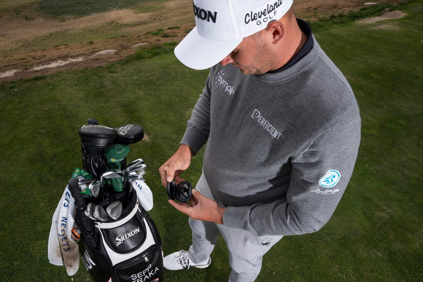 Sepp Straka with Epic Sport ANC 3 earbuds