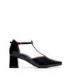 Grosbeak Black Patent Leather Low Heels