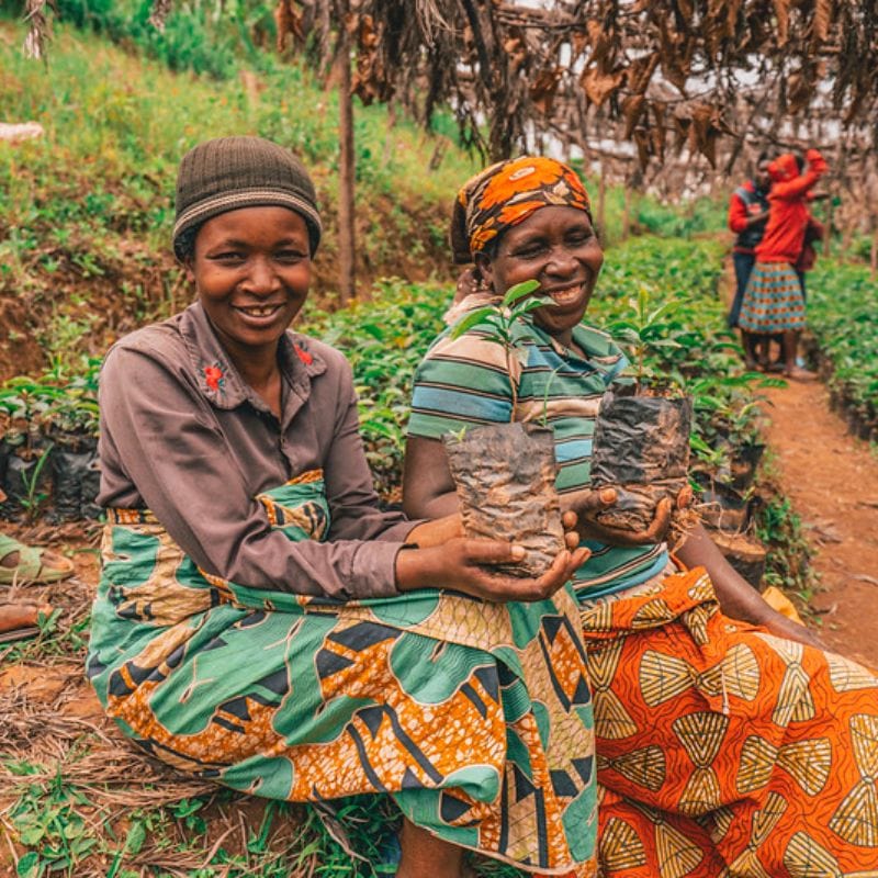 Two women in Rwanda