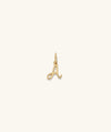 Gold Cursive Letter Charm pendant, perfect for layering with initials or meaningful letters, adding a personalized touch to any jewelry collection.