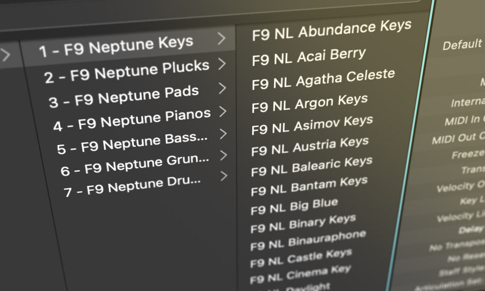 F9 Nautilus Logic Patch List