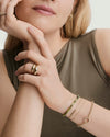 Olivia Beaded Bracelet featuring chunky gemstone beads, ideal for layering to add texture and style. Perfect as a statement accessory.