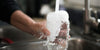 Filling jar with tap water