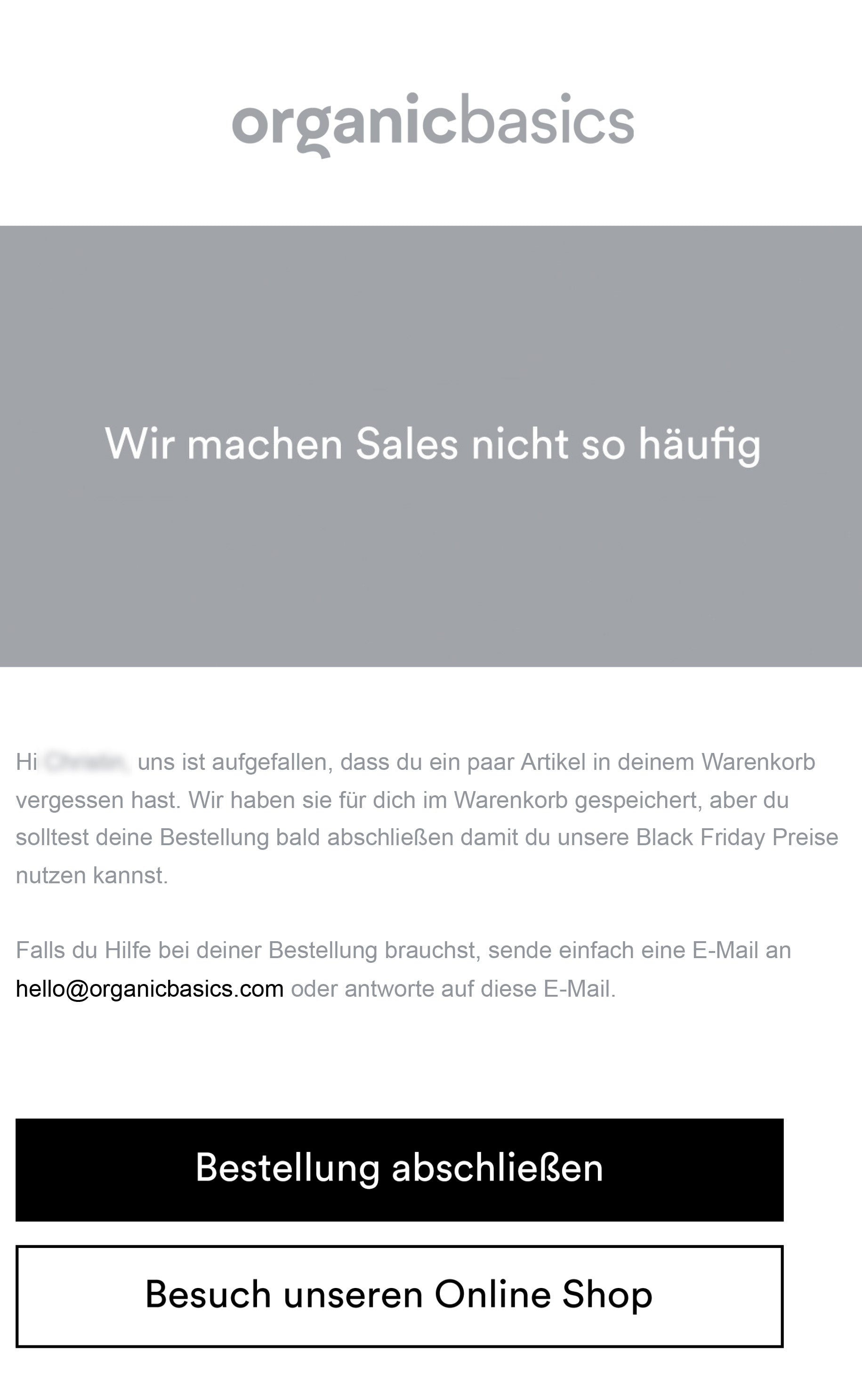 Marketingstrategie: Beispiel Lebenszyklus-E-Mails