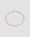18K Long Link Charm Bracelet