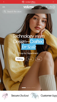 Mobile preview for Volume in the "Crisp" style